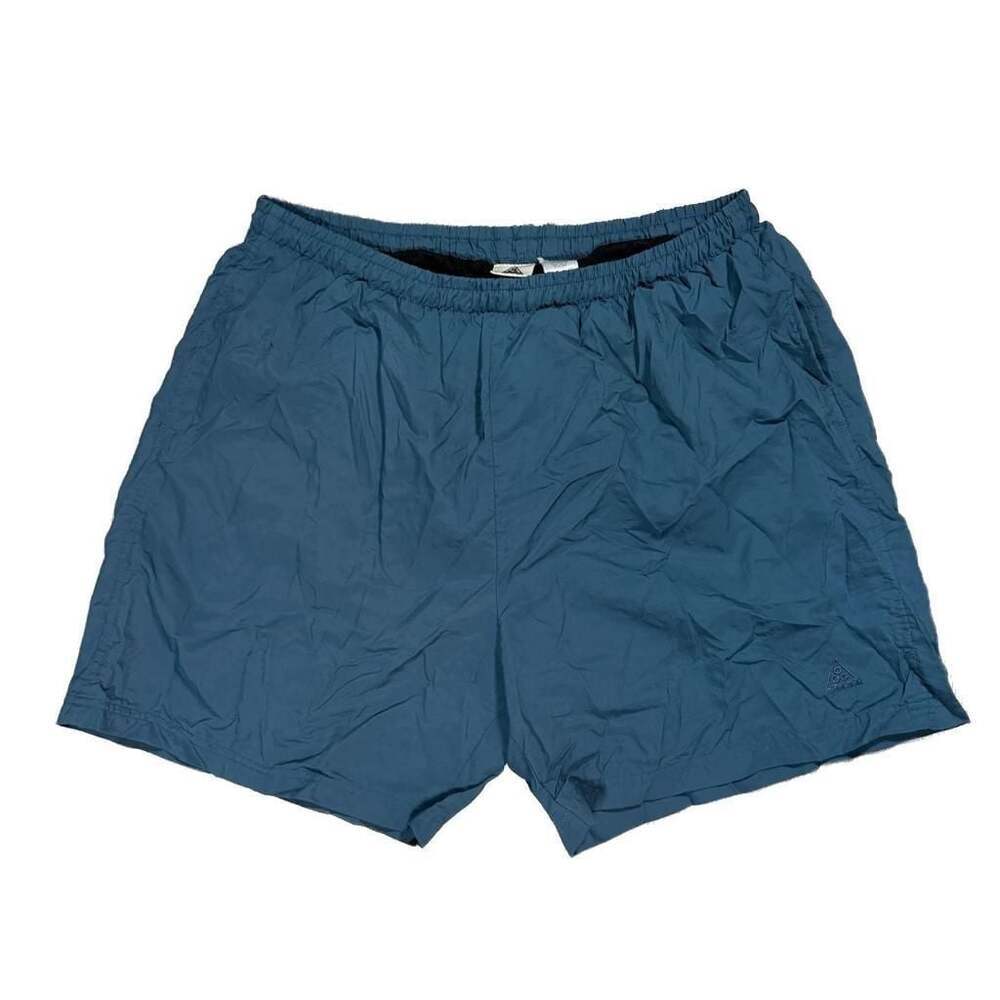 Mens Vintage Nike ACG Teal Nylon Athletic Shorts XL